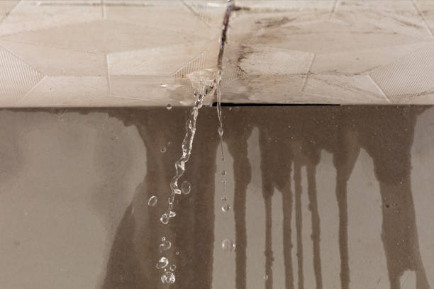 Professional Flood Damage Cleanup technician working in Clayton, WI